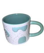 Maven 7oz Coffee Cup Mug Teal White Specks Leaves Rainbow Comb Decor Gif... - £8.38 GBP