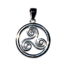 5/8 Trinity Spiral Sterling Pendant - $16.31