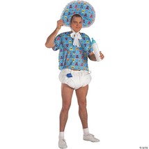 Baby Boy Costume Adult Diaper Bottle Blue Funny Silly Unique Halloween F... - $54.99