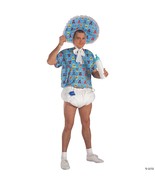 Baby Boy Costume Adult Diaper Bottle Blue Funny Silly Unique Halloween F... - £43.95 GBP
