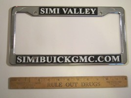 License Plate Plastic Car Tag Frame Simi Valley Buick Gmc 10Vb - £19.89 GBP