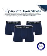 Men's Smudgies 3 PACK Premium Bamboo Boxer Shorts, Various Colours,Midweight - £18.00 GBP