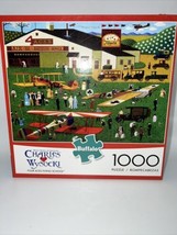 Charles Wysocki Four Aces Flying School 1000Pc Puzzle - $13.99