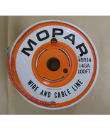 10 Foot Vintage Mopar 4BR14 14 Gauge auto Wire Red/Yellow Cloth Insulati... - $51.32 CAD