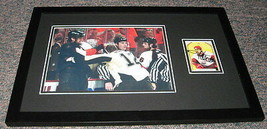 Derian Hatcher Signed Framed 11x17 Photo Poster Display FIGHT Flyers vs Pens - £50.33 GBP