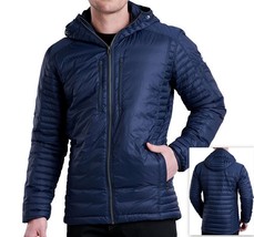 Kuhl Men&#39;s SPYFIRE Hoody Soft Shell Down Puffer Jacket, Size XXL Midnight Blue - £143.69 GBP