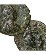 ARCADIUS. VICTORY dragging CAPTIVE. RARE R1 in RIC. XF Ancient Roman Emp... - $132.05