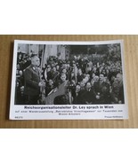 Orignal German WW2 Hoffman Press Photo of Dr Ley speaking in Vienna - $25.00