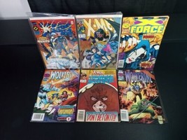 Marvel 90s Comic books lot of 6 X-Men Wolverine Juggernaut Domino 1990s - $13.99
