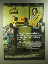 1974 Tide Detergent Ad - Speed Queen packed a free Tide coupon in my washer  - £14.48 GBP