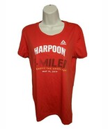 2019 Reebok Harpoon 5 Miler Run Womens Large Red Jersey - €17,19 EUR