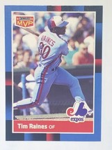 Tim Raines 1988 Donruss Montreal Expos #BC-18 Leaf MLB Baseball Card - £0.77 GBP