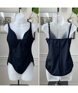 Vintage 90s MiracleSuit Black One Piece Swimsuit Union Label 14 - €30,89 EUR