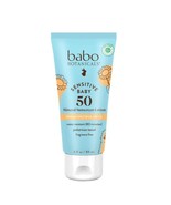 (2) Babo Botanicals Sensitive Baby Mineral Sunscreen Lotion SPF50 - Natu... - $40.89 CAD