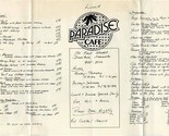 Paradise Cafe Lunch &amp; Dinner Menu First Street Sarasota Florida  - £12.62 GBP