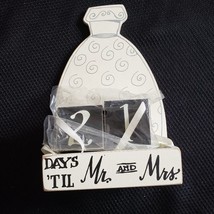 New Primitives by Kathy Countdown to Mr &amp; Mrs Wedding Day Wood Calendar ... - £7.67 GBP