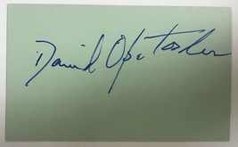 David Opatoshu (d. 1996) Signed Autographed Vintage 3x5 Index Card - $14.69