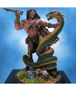 Painted Darksword Miniature Barbarian with Snake - £37.60 GBP