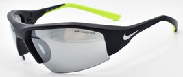 Nike Skylon Ace 22 DV2146 011 Sunglasses Half-Rim Wrap Black / Silver Mi... - $77.02