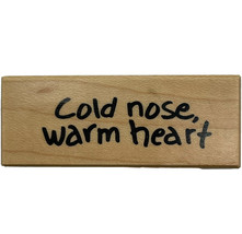Cold Nose, Warm Heart Rubber Stamp PSX B-3052 Vintage 2000 New - £4.65 GBP