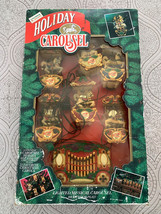 1992 Mr. Christmas Holiday Carousel Calliope Ornaments w/21 Songs Lights... - $54.45