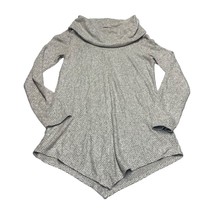 IZ Byer Sweater Women&#39;s Small White Striped Rayon Stretch Turtleneck Pul... - $22.73