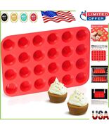 High-Quality 24-Cup Silicone Muffin Pan - For Creative Baking Adventures - $350.07 MXN