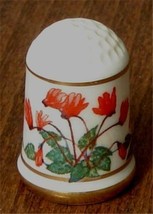 1978 Franklin Porcelain Bloemen Van Nederland Thimble Cryclamen Persicum, VGC - £7.87 GBP