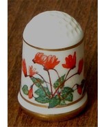 1978 Franklin Porcelain Bloemen Van Nederland Thimble Cryclamen Persicum... - $13.41 CAD