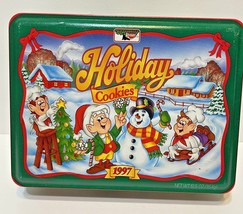 Keebler Holiday Cookies Christmas Empty Tin 1997 Vintage Collectible - £9.25 GBP