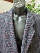 Malibu Clothes Men&#39;s Blue 100% Wool Long Sleeve Single Breasted Blazer S... - £43.07 GBP