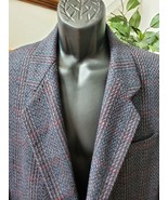Malibu Clothes Men&#39;s Blue 100% Wool Long Sleeve Single Breasted Blazer S... - £43.90 GBP