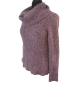 New York &amp; Co Women Boucle&#39; Sweater High turtleneck collar lavender sz M... - $24.74