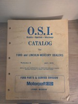 1979 Ford and Lincoln-Mercury O.S.I Catalog Jan, Vol.4 - $21.02 CAD
