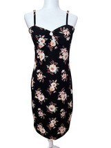 Babydoll Floral Black Midi Dress Juinors 11-13 Whimsigoth Beachy Summer ... - $240.74 MXN