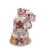 Wiggles Lullaby Baby Girl Diaper Cake 4 Tiers - £125.52 GBP