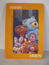 1982 E.T. Extra-Terrestrial Card Game: Yellow SHHH card - $1.00
