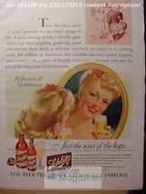 Rare 1943 Esquire Advertisement Ad Schlitz Beer! Wwii Era - £3.45 GBP