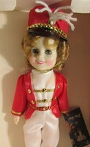 1983 IDEAL 11&quot; SHIRLEY TEMPLE DOLL / POOR LITTLE RICH GIRL RED OUTFIT W/PIN - $21.60