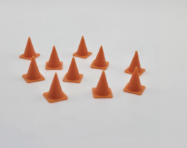 1:64 Scale Diorama Orange Traffic Cones (Set of 10) - $6.00