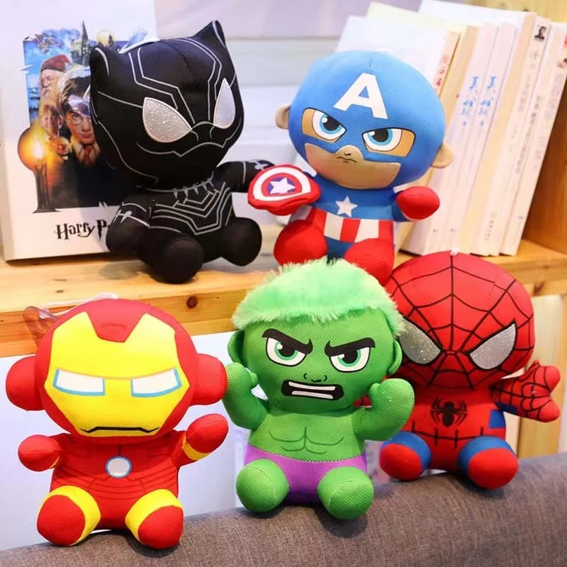 Man anime figure plush stuffing toys cartoon spider man figure ironman hulk plush dolls thumb200