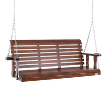 VEVOR 5.5ft Wooden Porch Swing880lbs Heavy Duty Patio Bench Hanging Chai... - $150.99