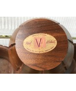 Vtg Vermillion Springfield MO Walnut Turned Wooden Bowls Mid Century 6 P... - $33.49 CAD