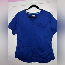Women’s Scrub Top – Blue – Size Large – Comfortable Medical Uniform - $16.00