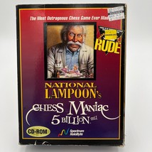 National Lampoon&#39;s Chess Maniac 5 Billion and 1 PC Game Spectrum HoloByte CDROM - £10.96 GBP