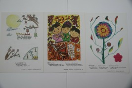 3 Japan Airlines JAL Foundation World Children Haiku Contest Postcard Cards Lot - £7.86 GBP