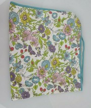 Baby Boden Liberty of London Print Floral Flower Cotton Reversible Baby Blanket - £46.43 GBP