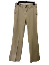 Mossimo Supply Co. Womens Jr. 3 Low Rise Straight Leg Cotton Tan Khaki Pants - £12.63 GBP