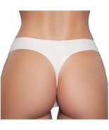 Seamless Thong Cotton Lined Crotch Stretch Underwear Panties Nude 2047 M... - $9.89