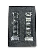 Orrefors Cruise 6511103 Helene Krantz 8 1/8&quot; Pair of Crystal Candle Holders - $1,090.73 MXN